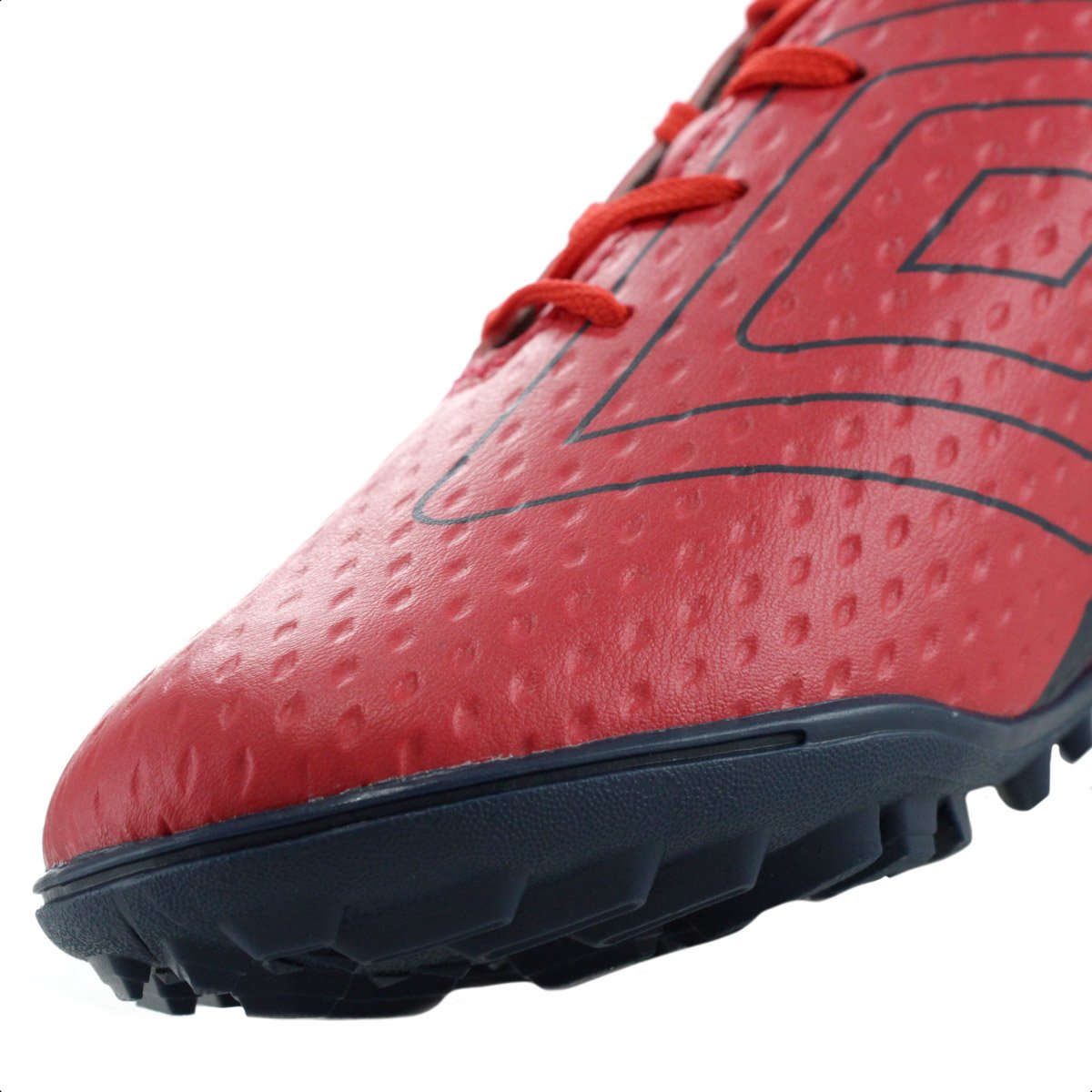 Chuteira Umbro Society Warskin Vermelha e Marinho - Masculina Vermelho 8