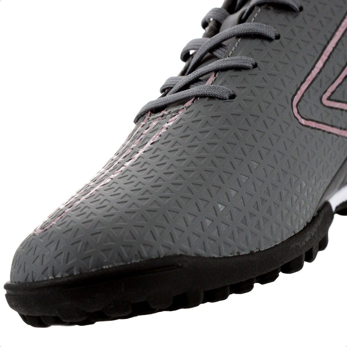 Chuteira Umbro Society Chrome Cinza e Rosa - Masculino Cinza 7