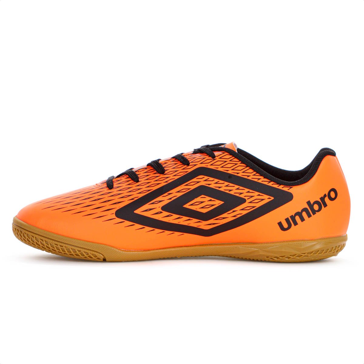 Chuteira Umbro Futsal X Diamond Laranja Fluor e Preto - Masculino Laranja 2