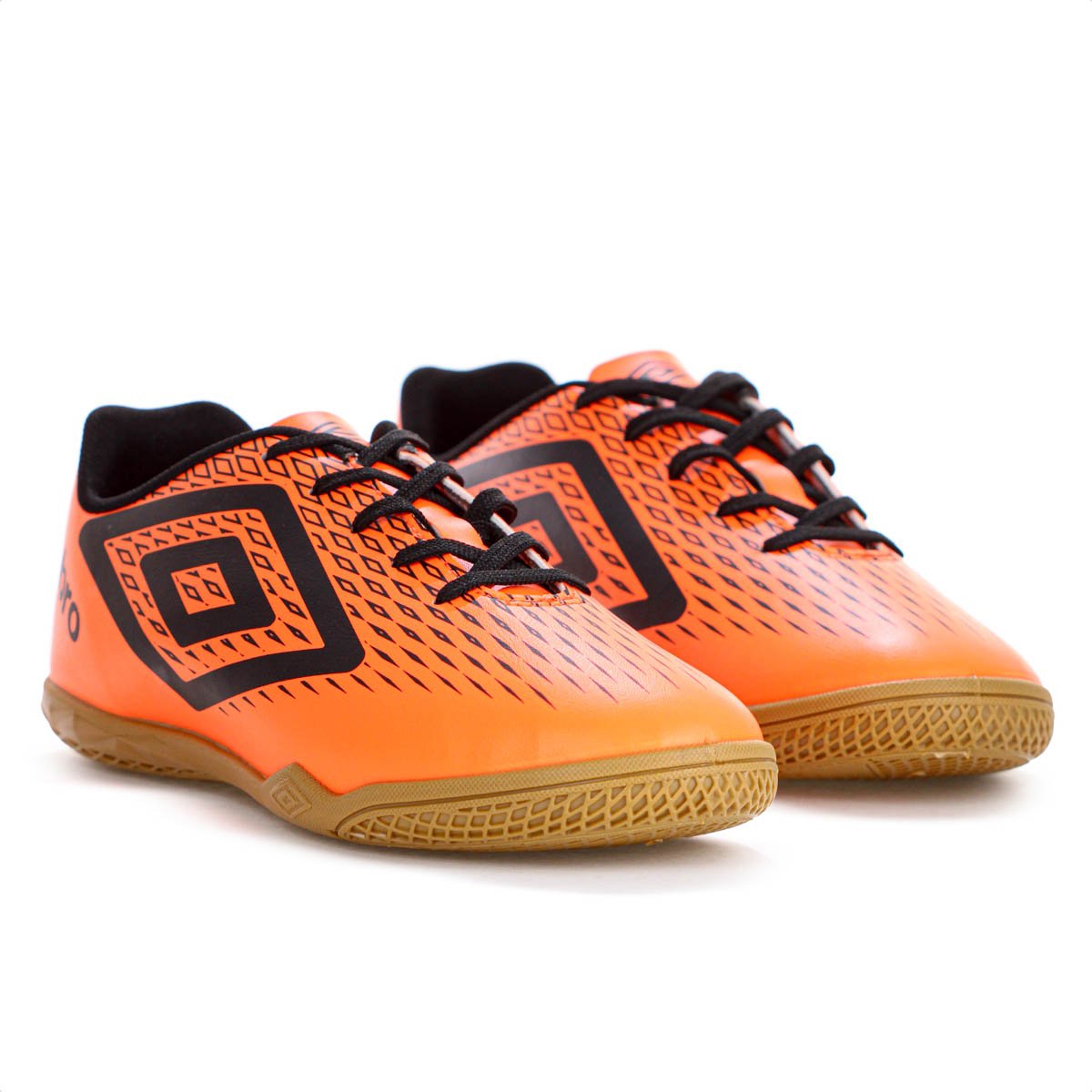 Chuteira Umbro Futsal X Diamond Laranja Fluor e Preto - Masculino Laranja 3