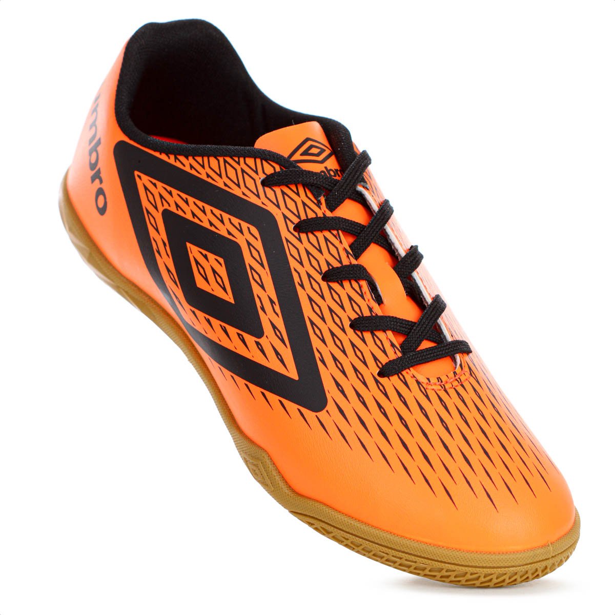 Chuteira Umbro Futsal X Diamond Laranja Fluor e Preto - Masculino Laranja 5