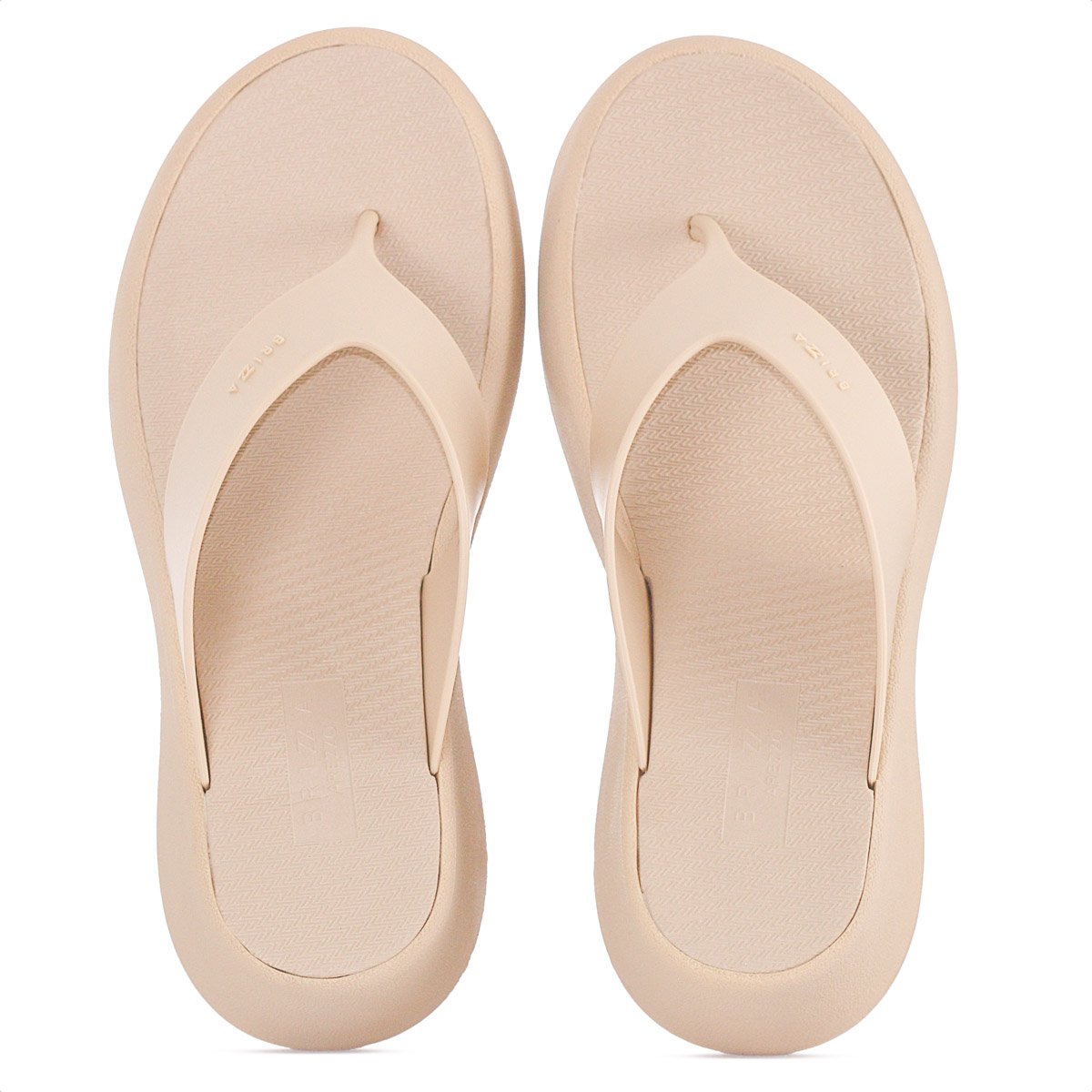 Sandalia Brizza Arezzo  Salto Medio Bege - Feminino