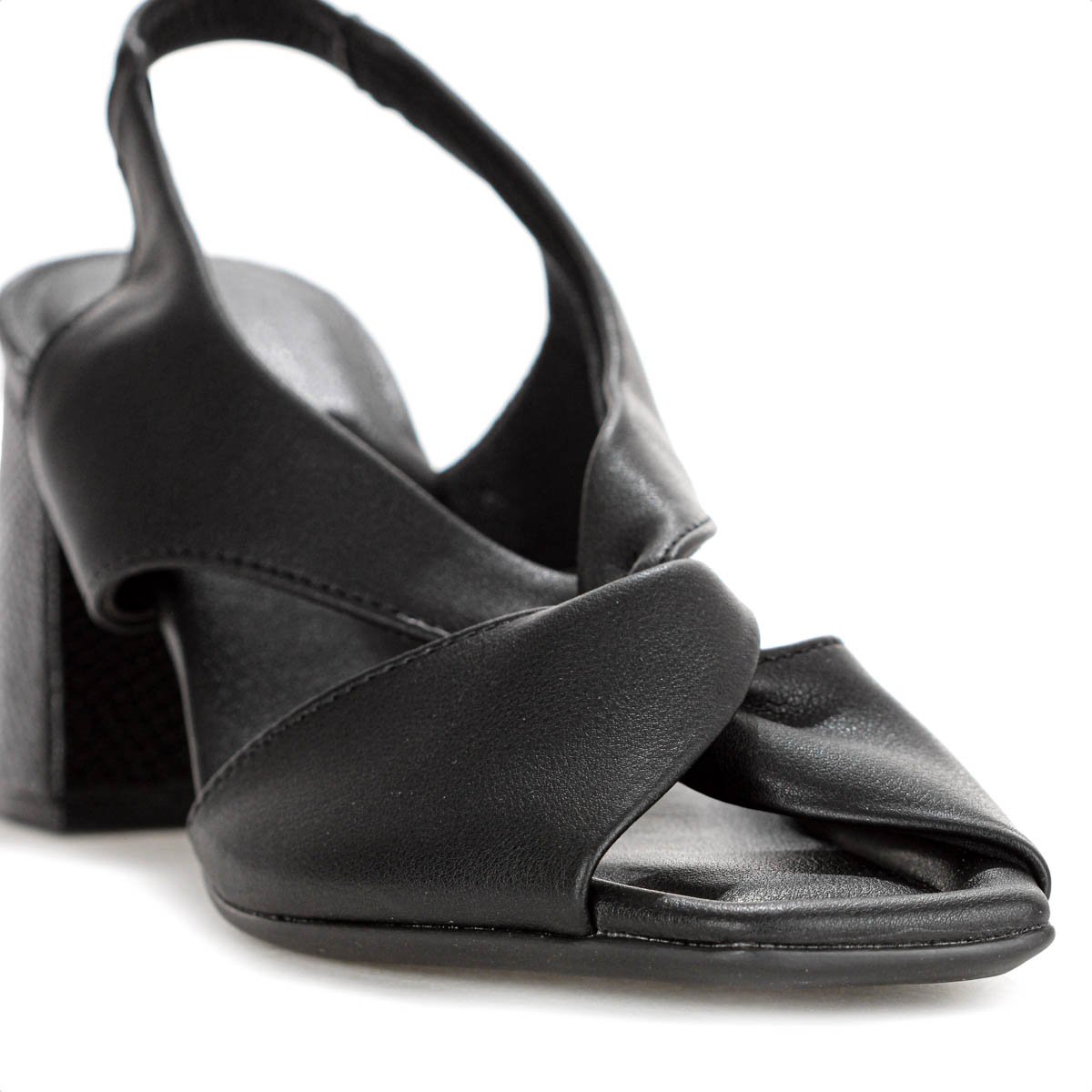 Sandalia Piccadilly Salto Medio Flavia Preto - Feminino Preto 8