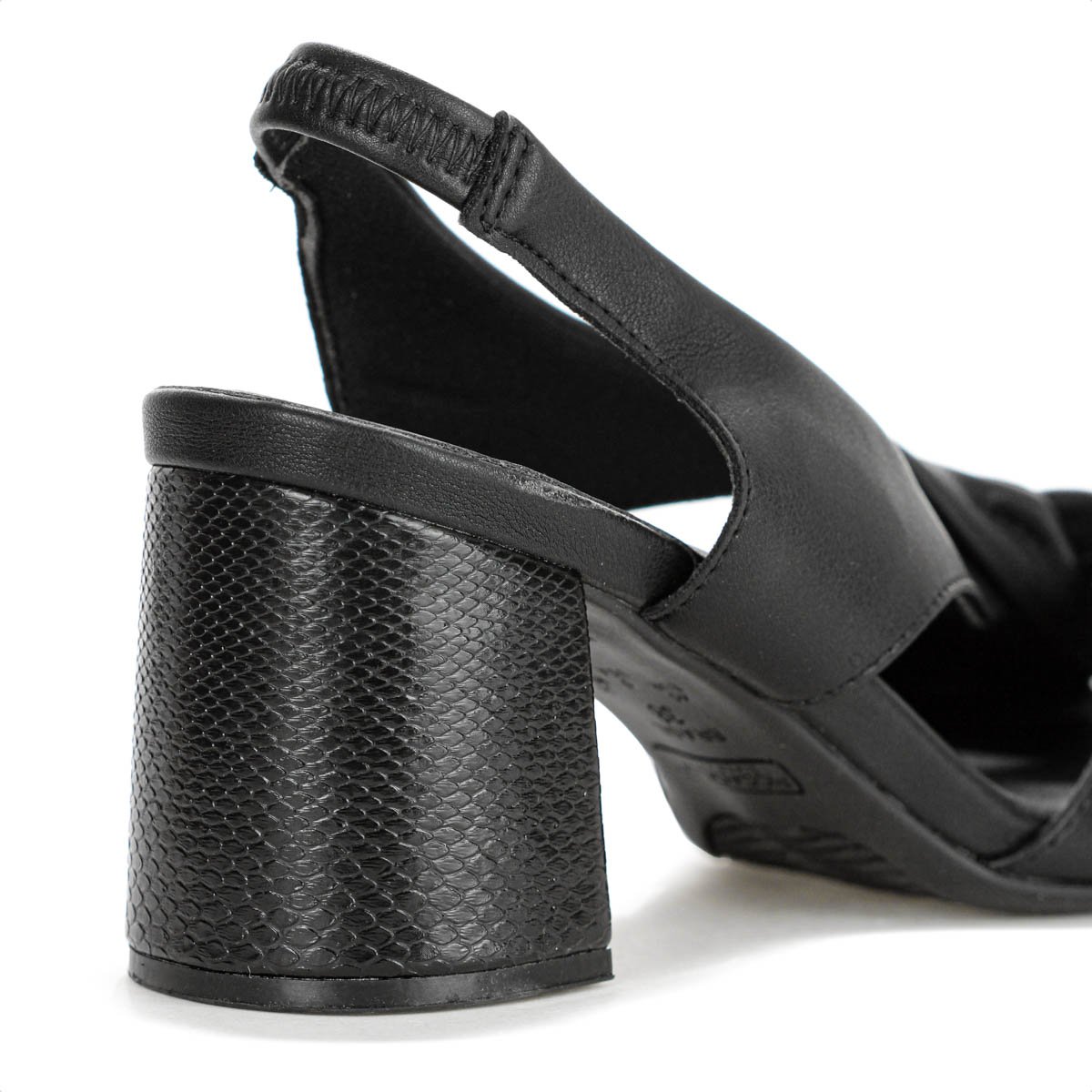 Sandalia Piccadilly Salto Medio Flavia Preto - Feminino Preto 9