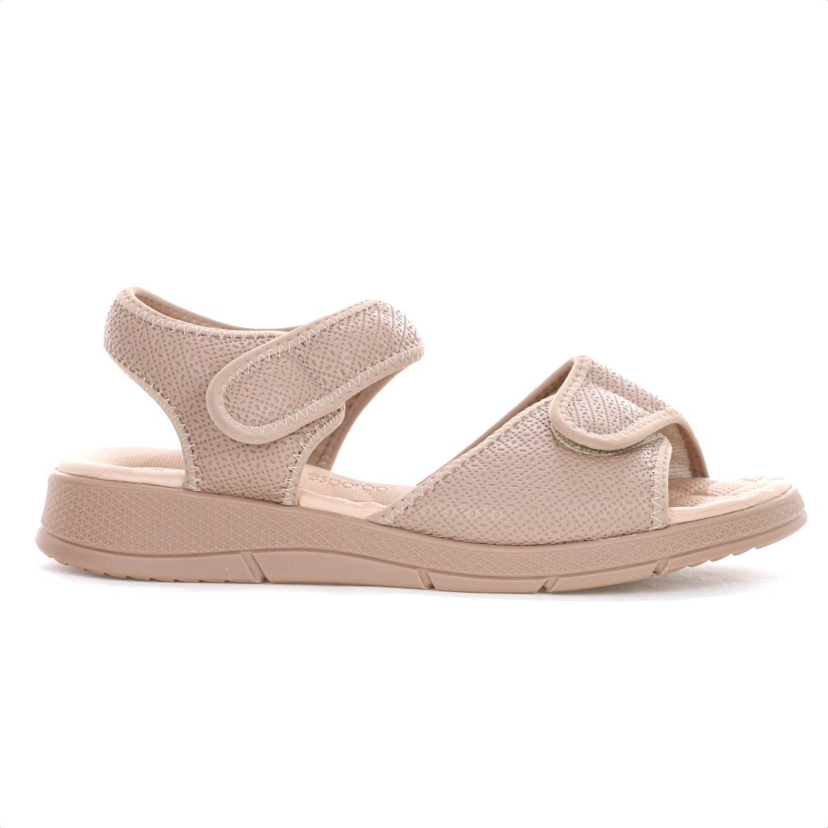 Sandalia Piccadilly Esporao Papete Anabela Bege - Feminino Bege 3