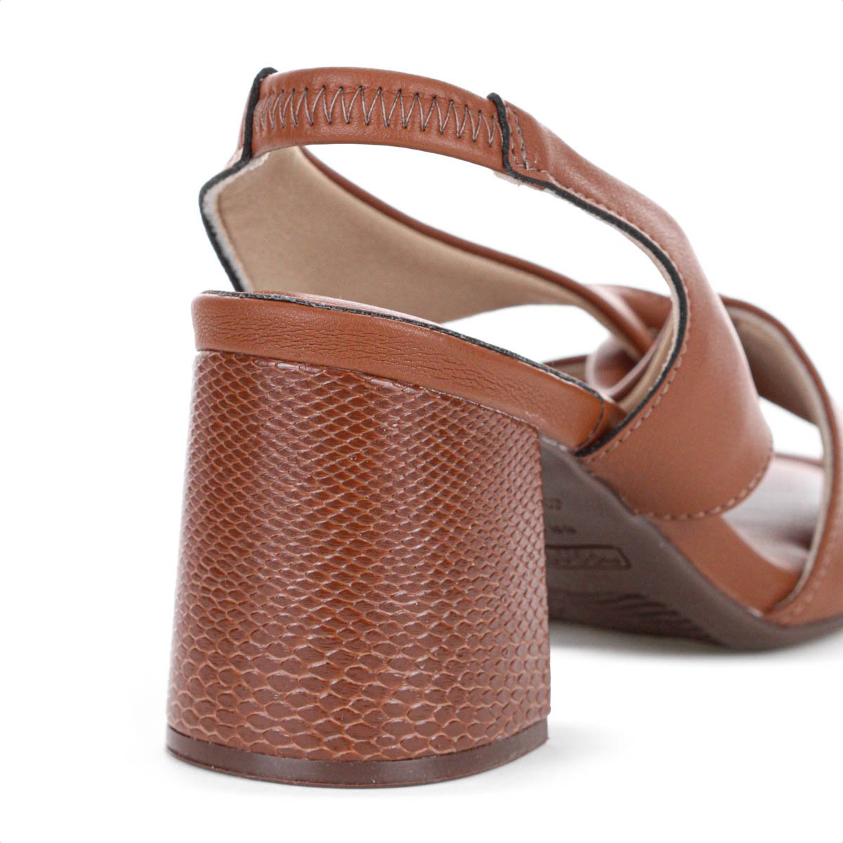 Sandalia Piccadilly Salto Medio Flavia Marrom - Feminino Marrom 9