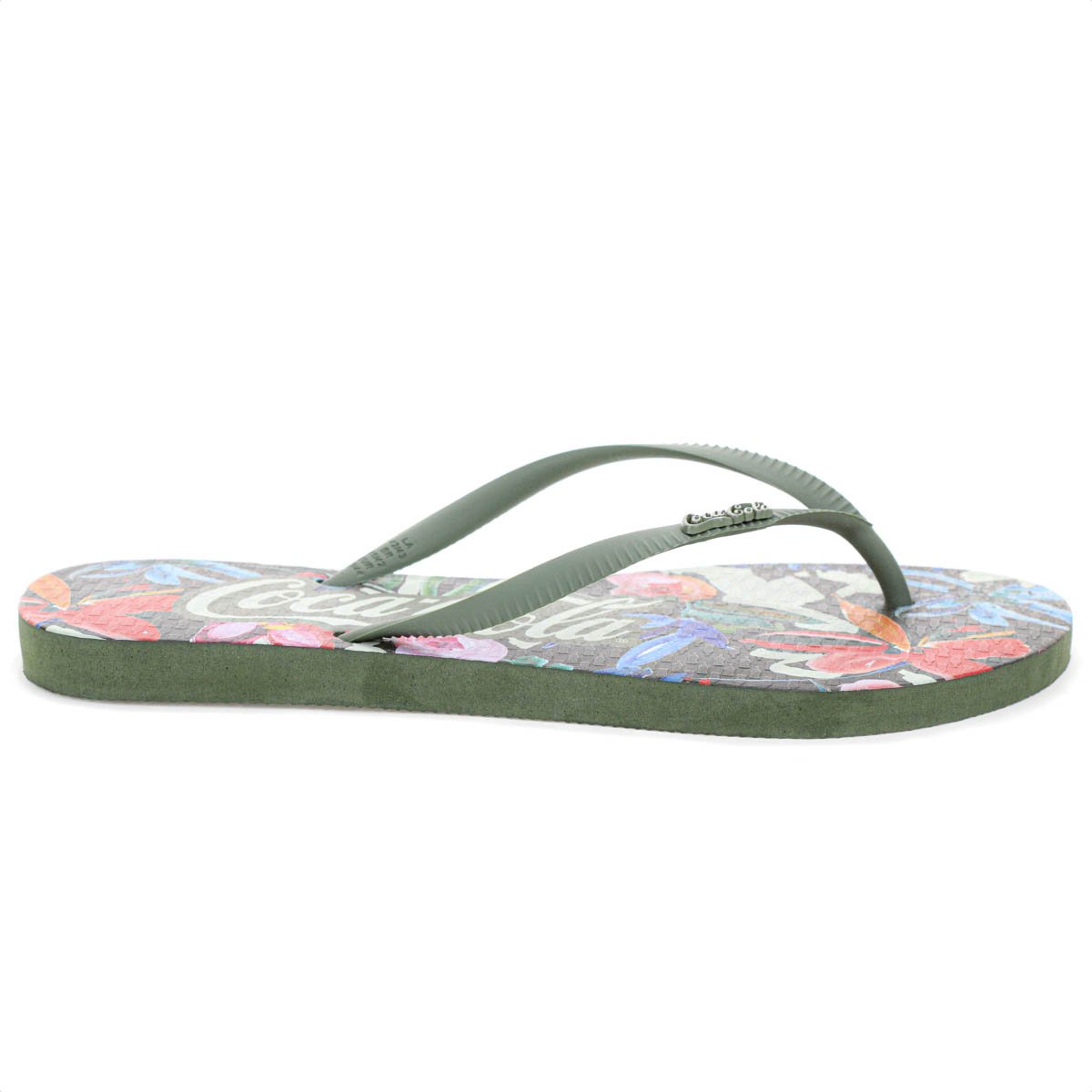 Chinelo Coca Cola Bahai Verde Musgo - Masculino Verde 4