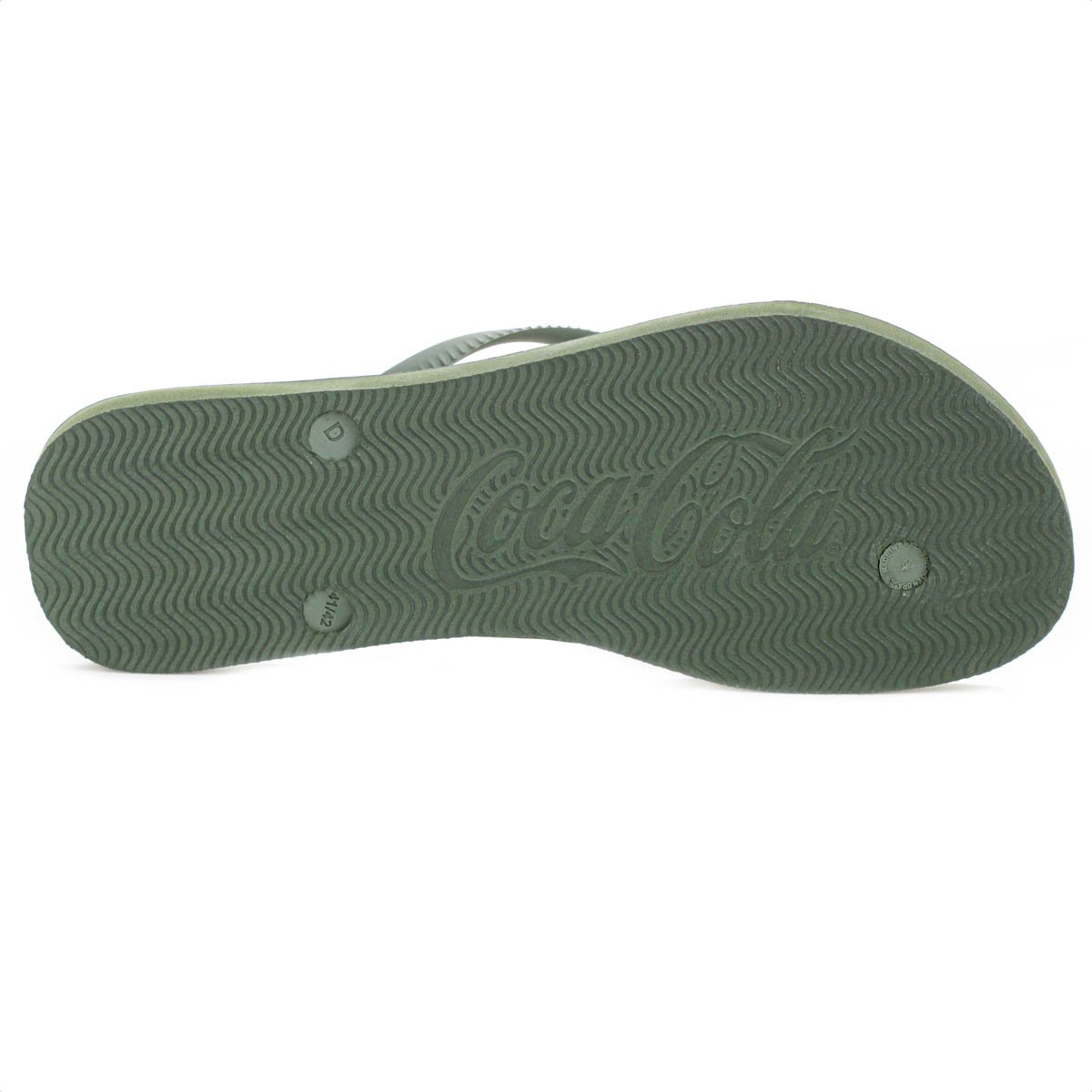 Chinelo Coca Cola Bahai Verde Musgo - Masculino Verde 6