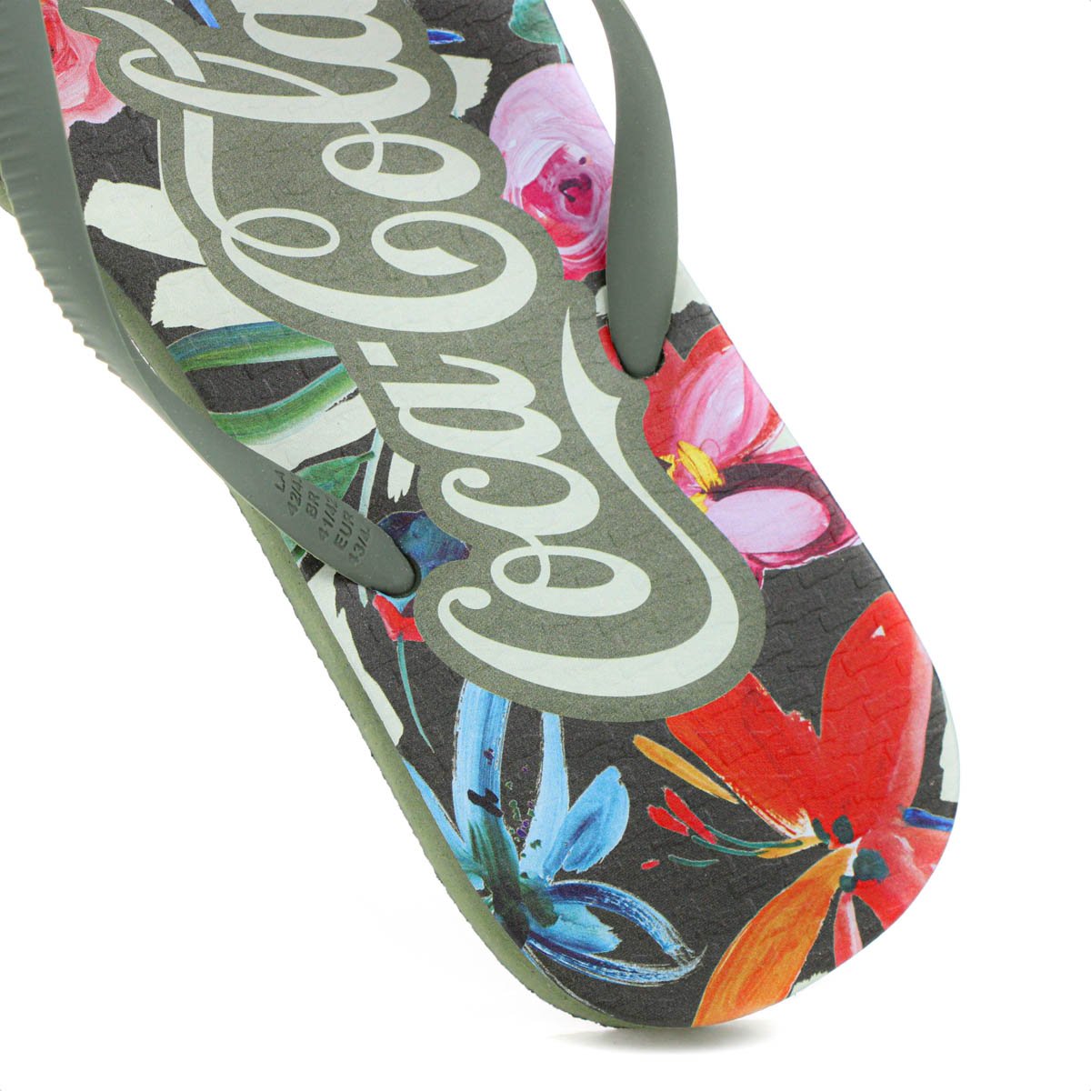 Chinelo Coca Cola Bahai Verde Musgo - Masculino Verde 9