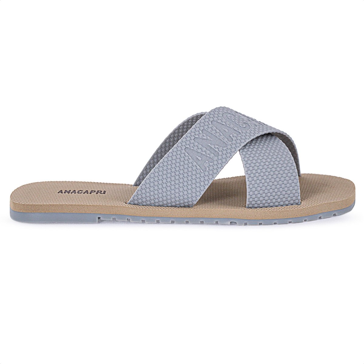 Rasteira Anacapri Tiras Cruzadas Injetada Azul Bebe - Feminino