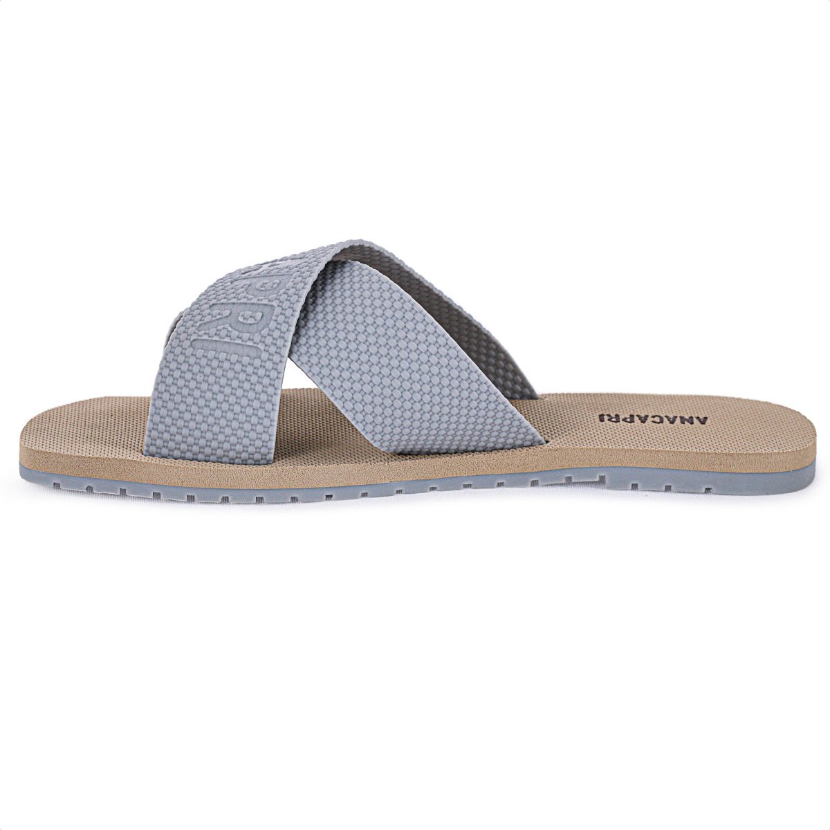 Rasteira Anacapri Tiras Cruzadas Injetada Azul Bebe - Feminino Azul 2