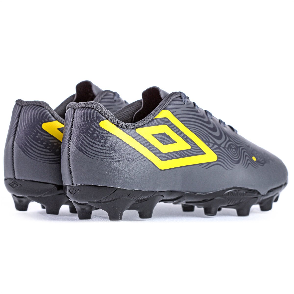 Chuteira Umbro Campo Orbit Jr Cinza Amarelo e Preto - Infantil Cinza 5