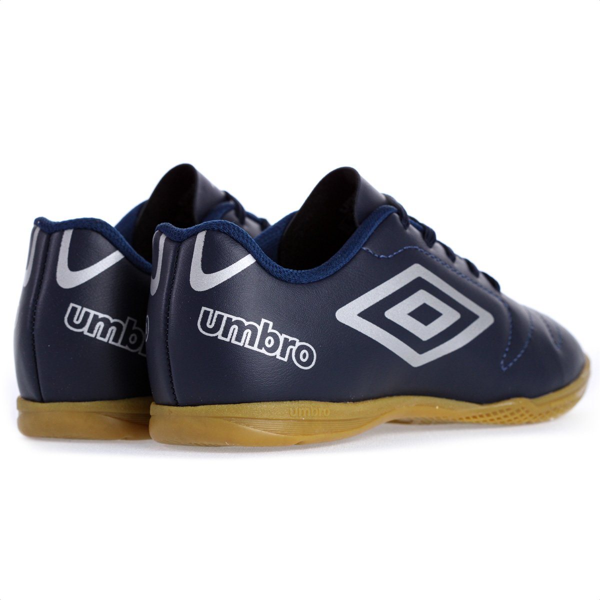 Chuteira Umbro Futsal Class 2.2 JR Azul Escuro e Cinza - Infantil Azul Escuro 5