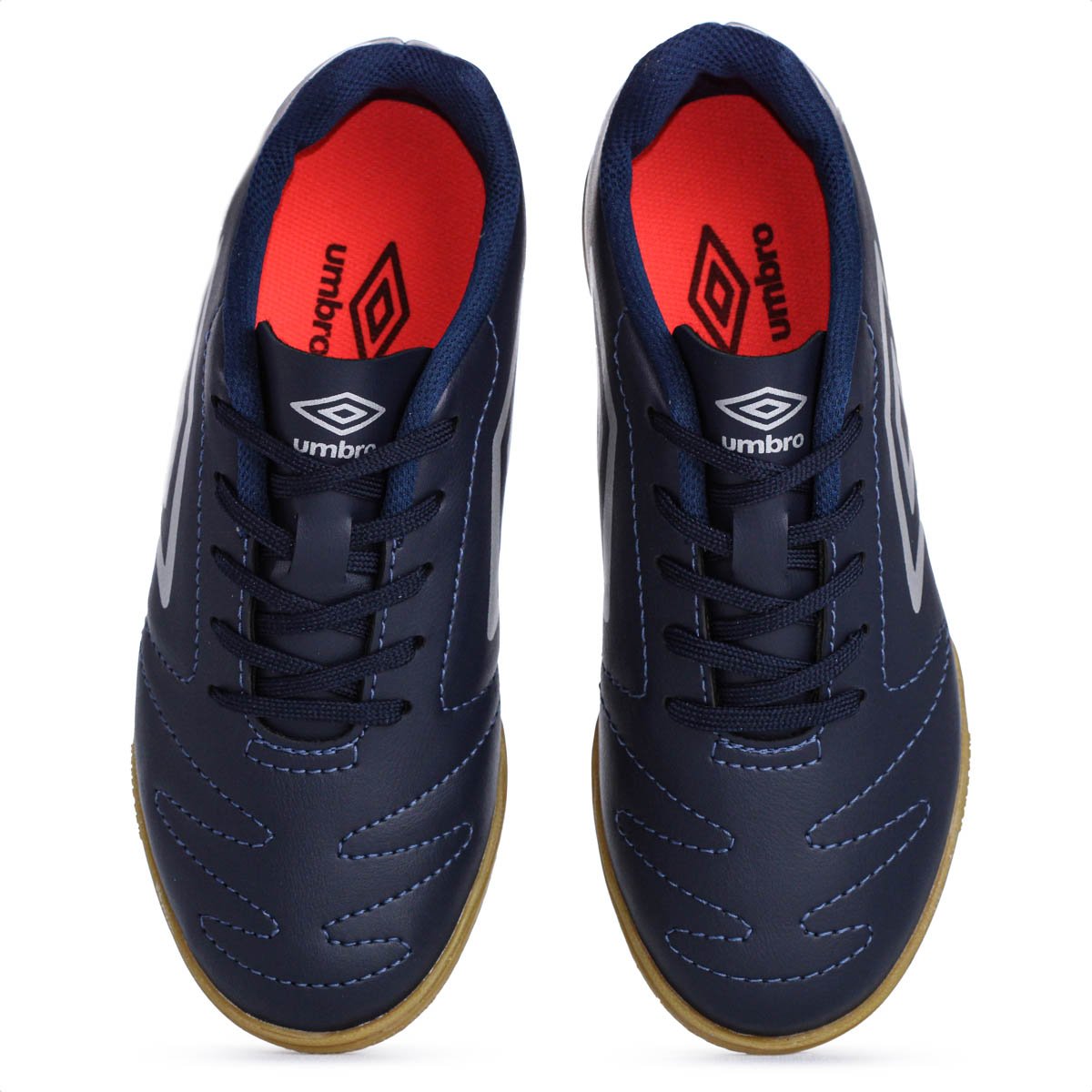 Chuteira Umbro Futsal Class 2.2 JR Azul Escuro e Cinza - Infantil Azul Escuro 7