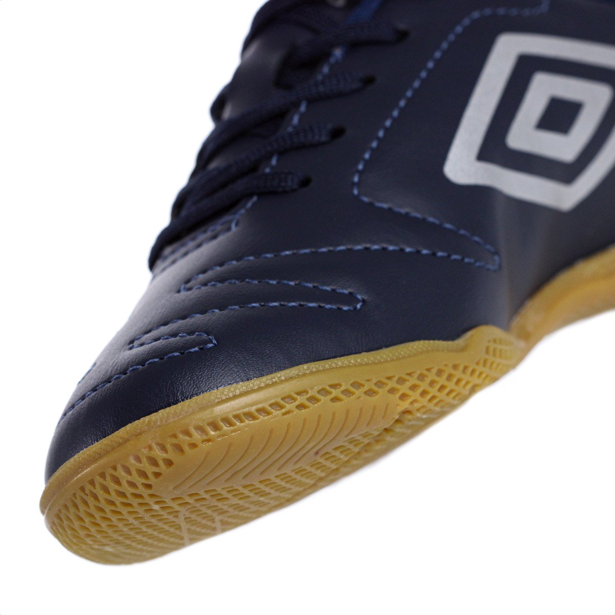 Chuteira Umbro Futsal Class 2.2 JR Azul Escuro e Cinza - Infantil Azul Escuro 8