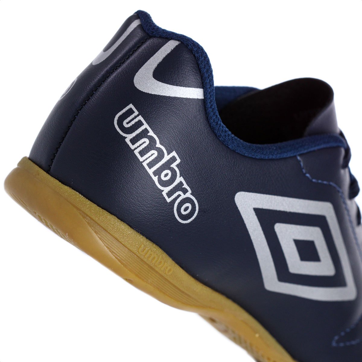 Chuteira Umbro Futsal Class 2.2 JR Azul Escuro e Cinza - Infantil Azul Escuro 9