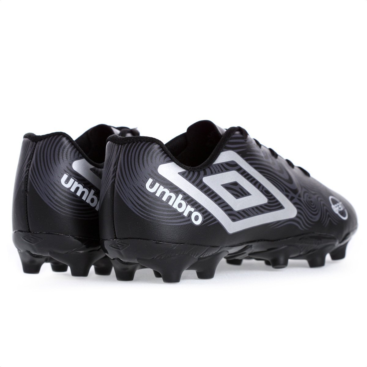 Chuteira Umbro Campo Orbit Preto Cinza e Branco - Masculino Preto 5