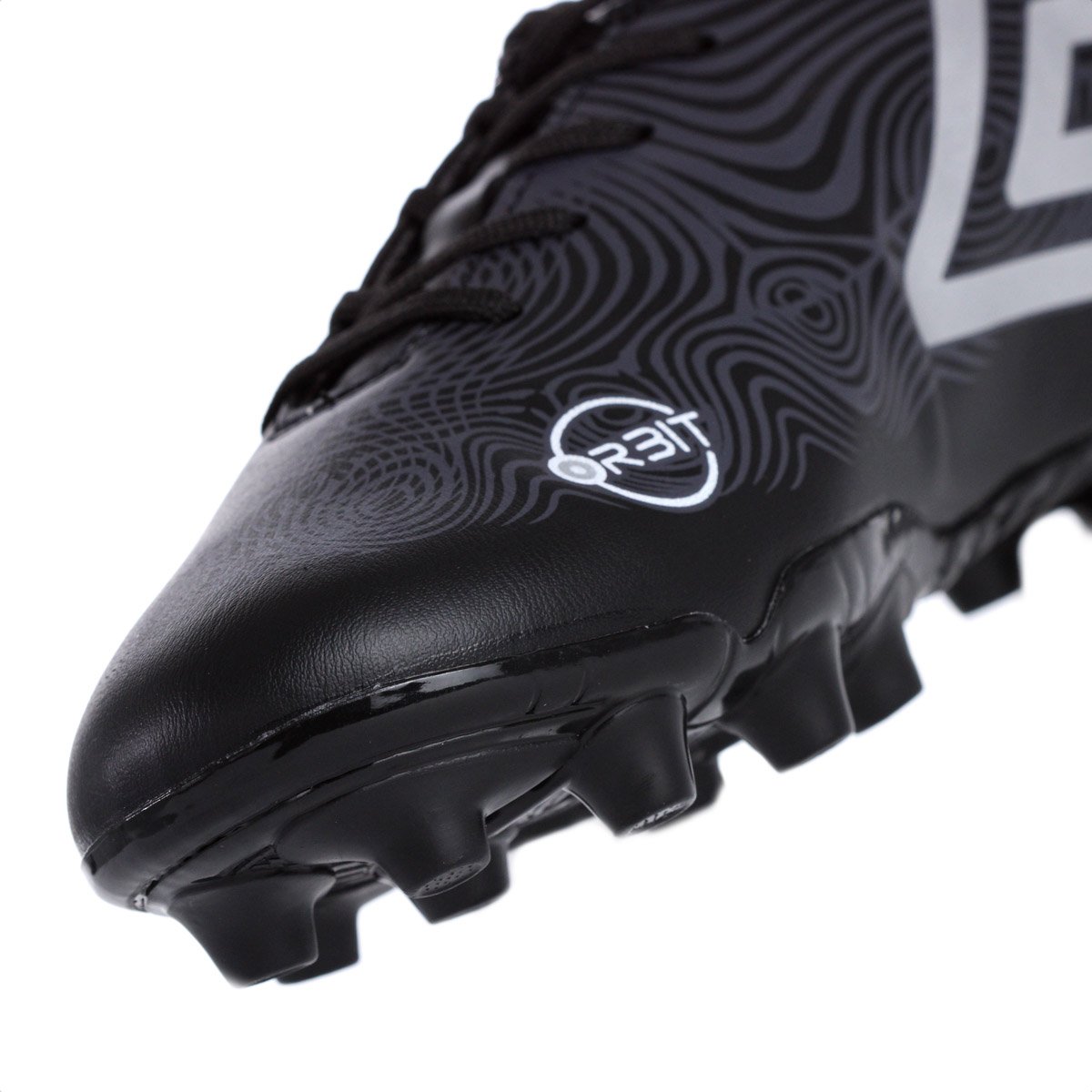 Chuteira Umbro Campo Orbit Preto Cinza e Branco - Masculino Preto 8