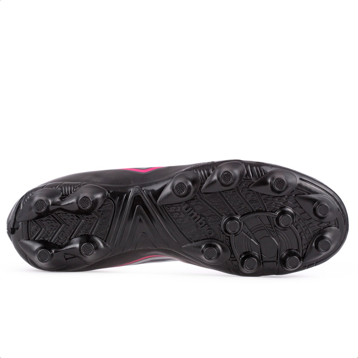 Chuteira Umbro Campo Cannon Preto Cinza e Rosa - Masculina Preto 6