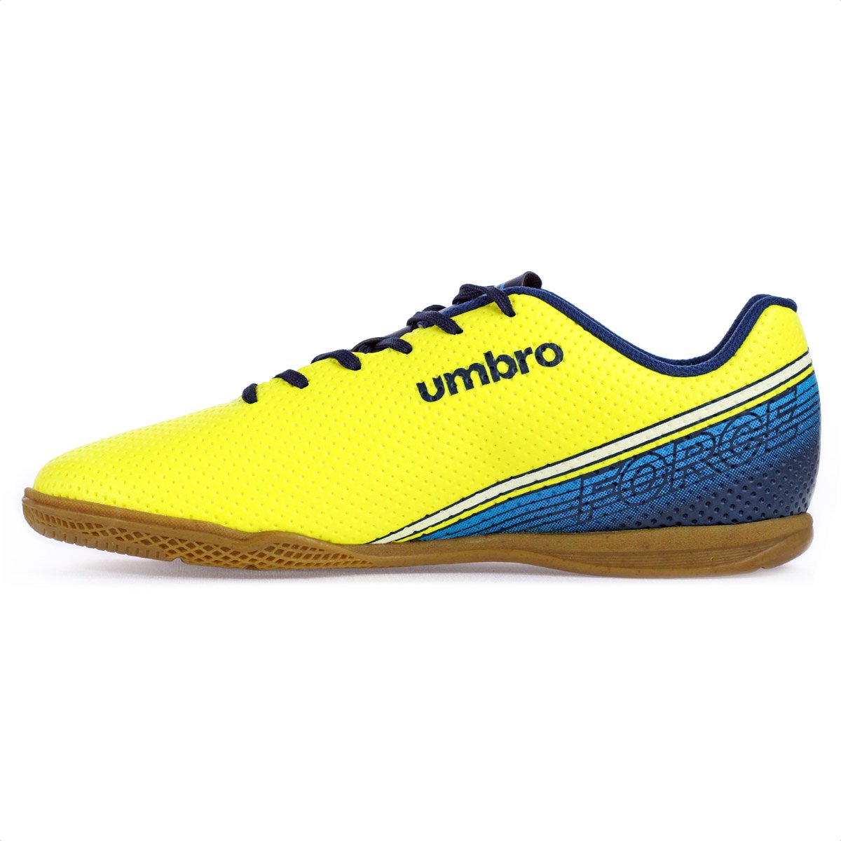 Chuteira Umbro Futsal Force Amarelo Marinho e Branco - Masculino Amarelo 3