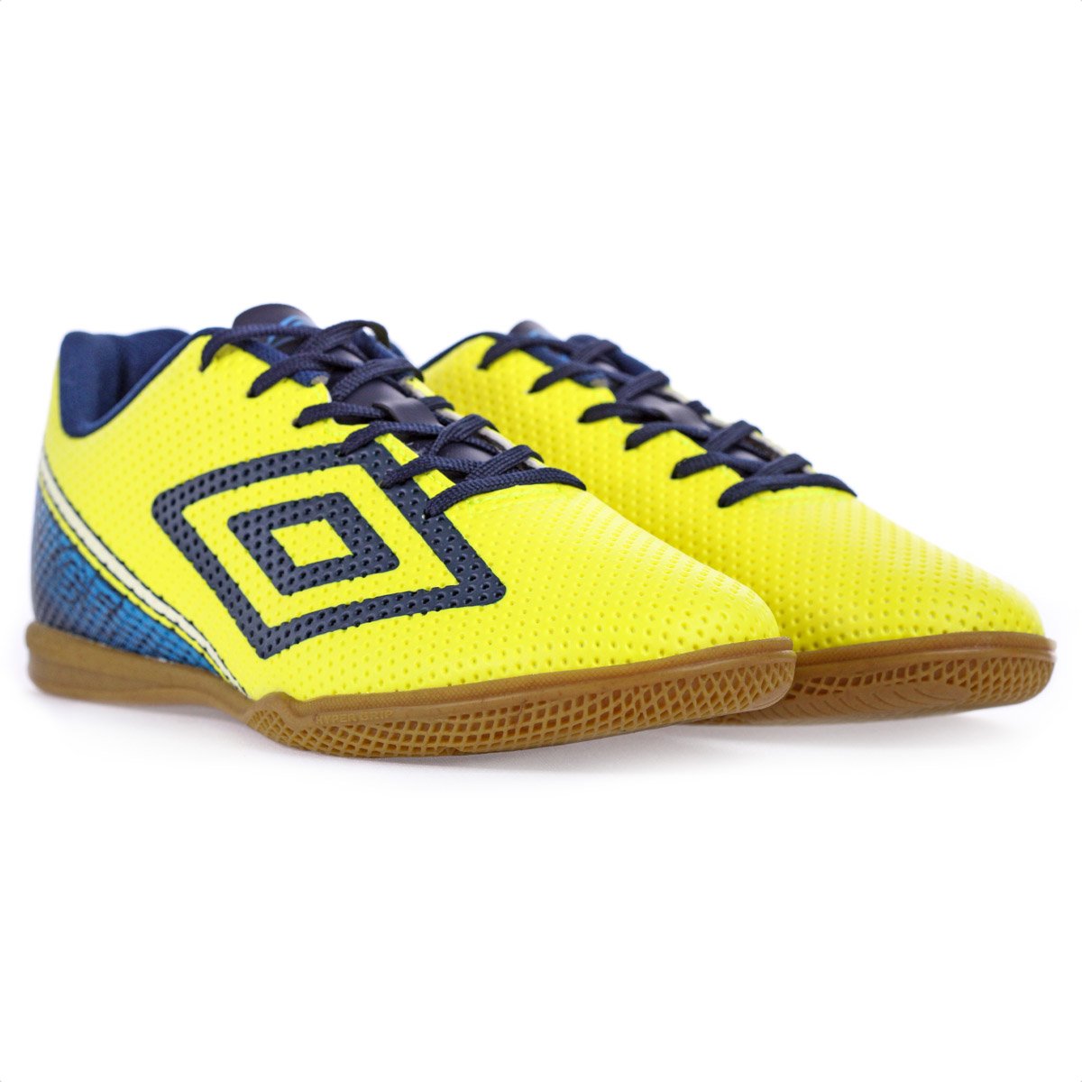 Chuteira Umbro Futsal Force Amarelo Marinho e Branco - Masculino Amarelo 4