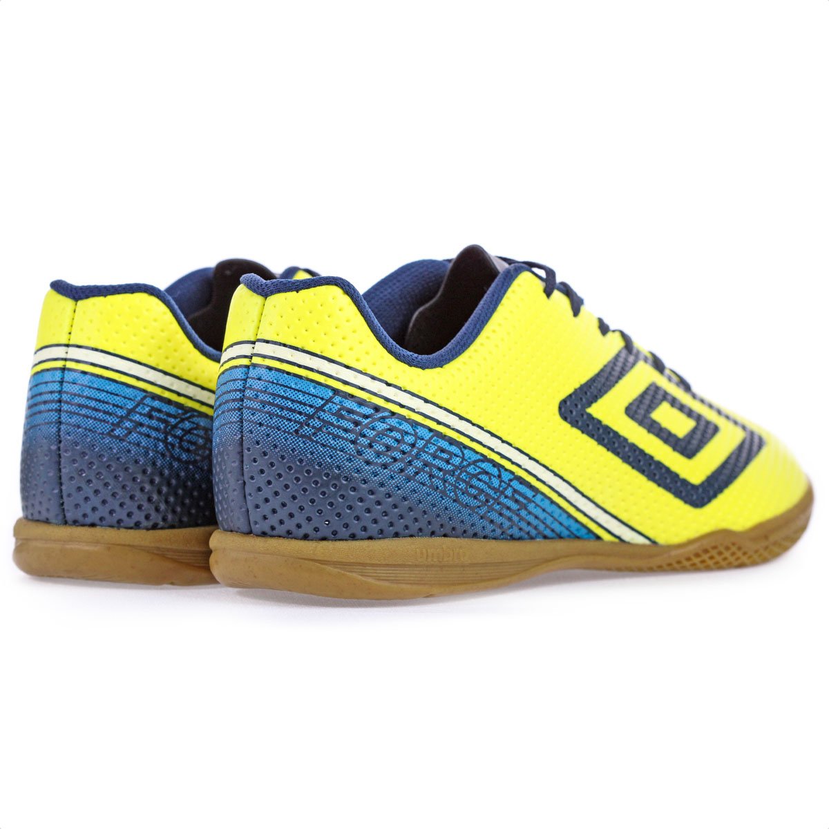 Chuteira Umbro Futsal Force Amarelo Marinho e Branco - Masculino Amarelo 5