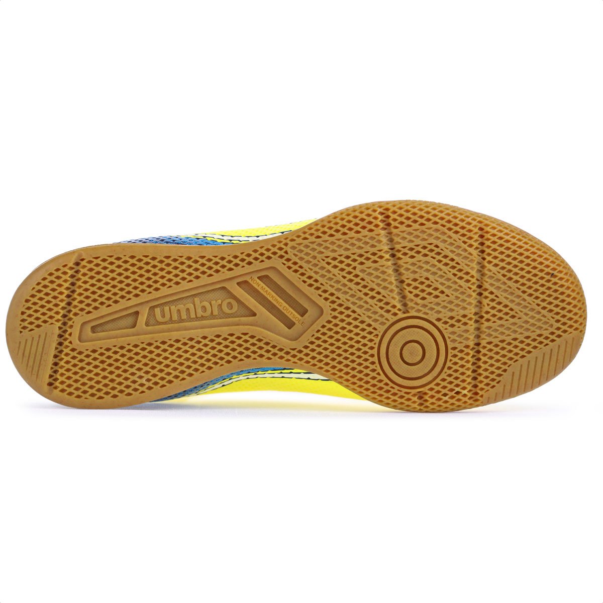 Chuteira Umbro Futsal Force Amarelo Marinho e Branco - Masculino Amarelo 7