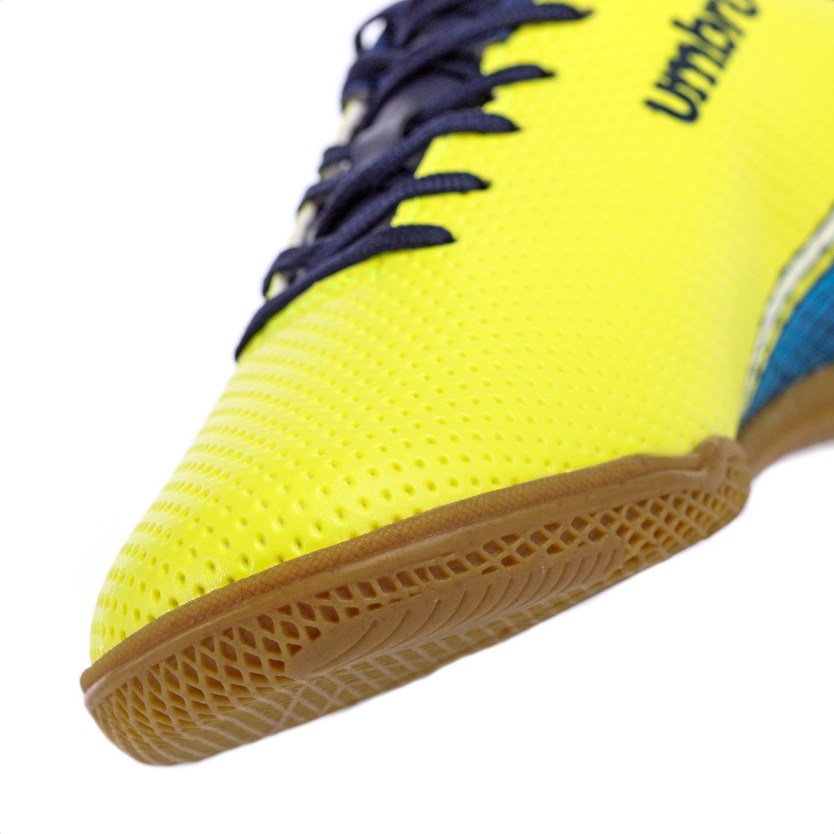 Chuteira Umbro Futsal Force Amarelo Marinho e Branco - Masculino Amarelo 8