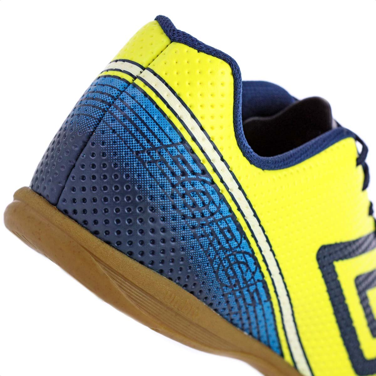 Chuteira Umbro Futsal Force Amarelo Marinho e Branco - Masculino Amarelo 9