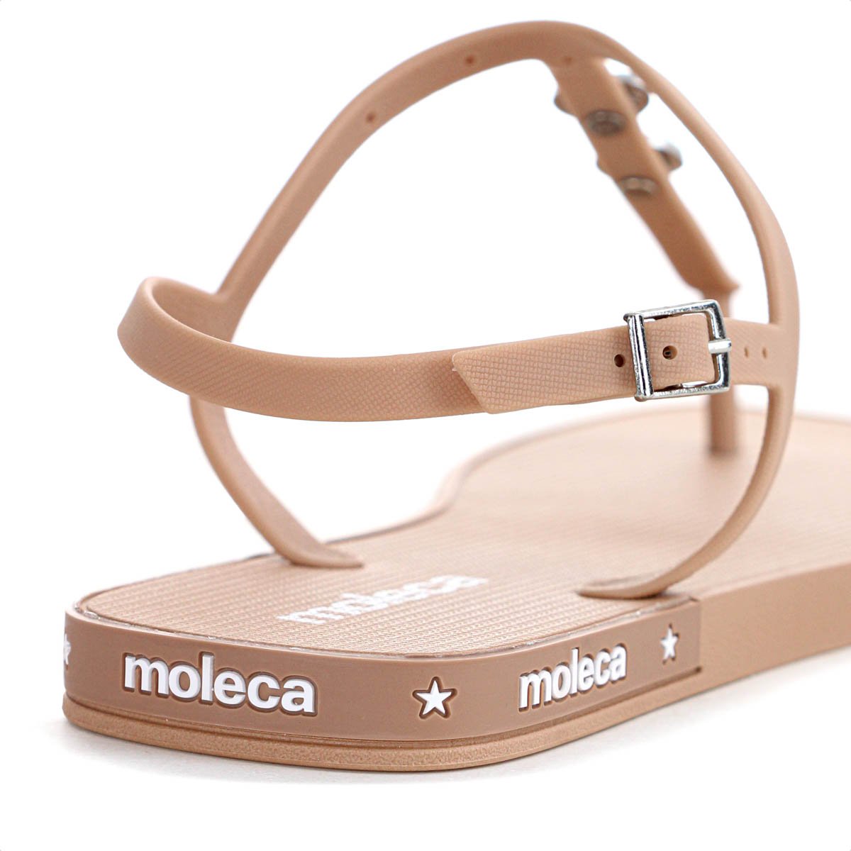 Sandalia Moleca Tira Pronta Pin Emoji Nude - Feminino Bege 10