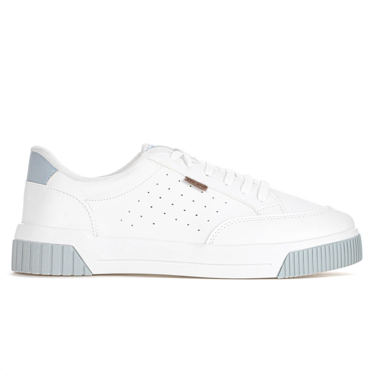 Tenis Anacapri  Urban Furinhos Branco e Azul Ardosia - Feminino