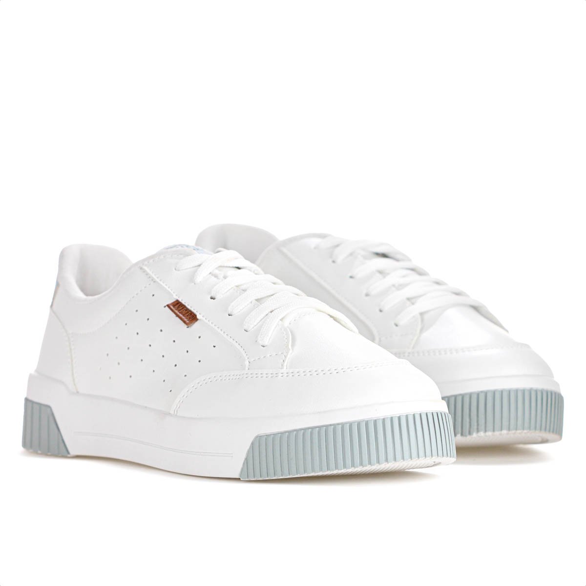 Tenis Anacapri  Urban Furinhos Branco e Azul Ardosia - Feminino Branco 3