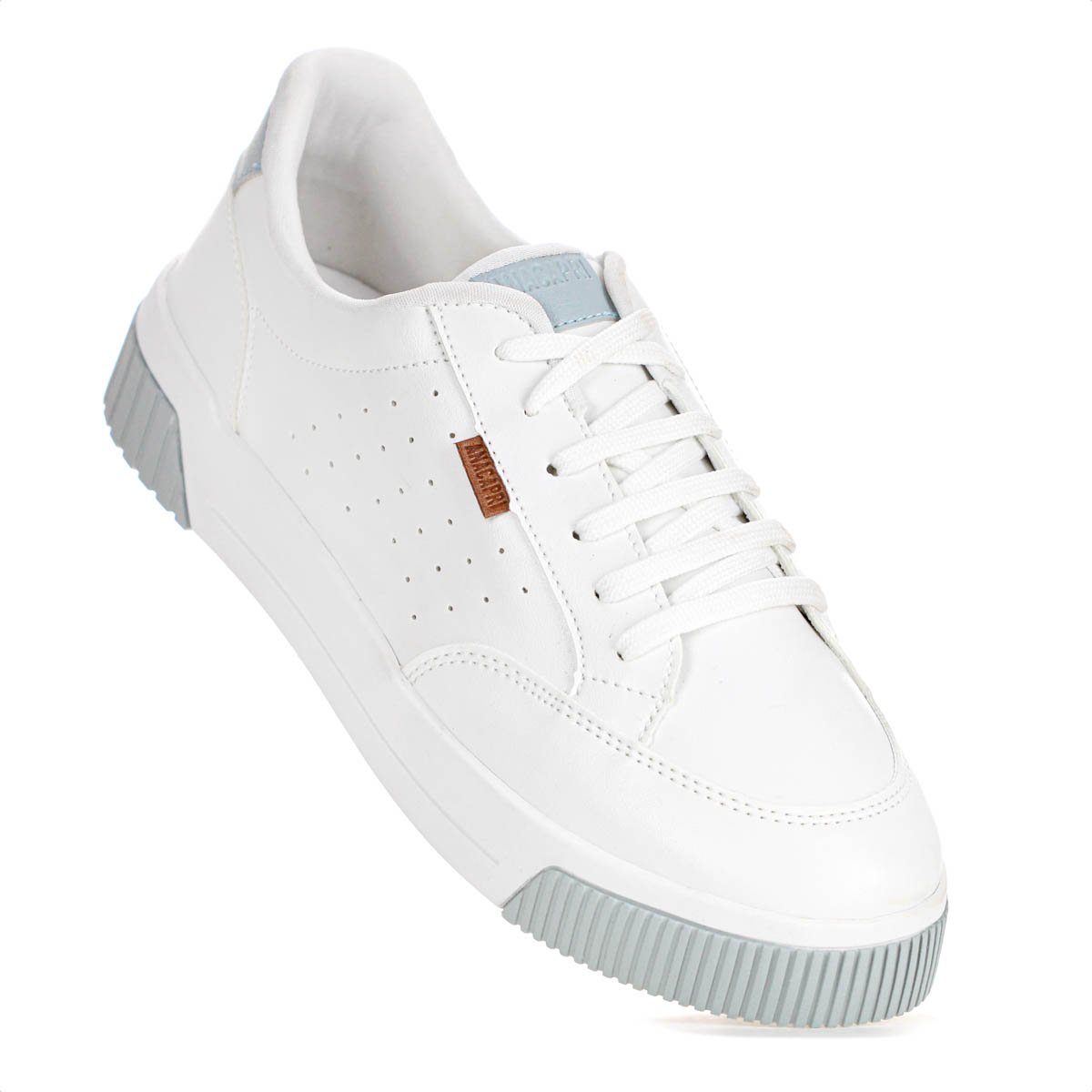 Tenis Anacapri  Urban Furinhos Branco e Azul Ardosia - Feminino Branco 5