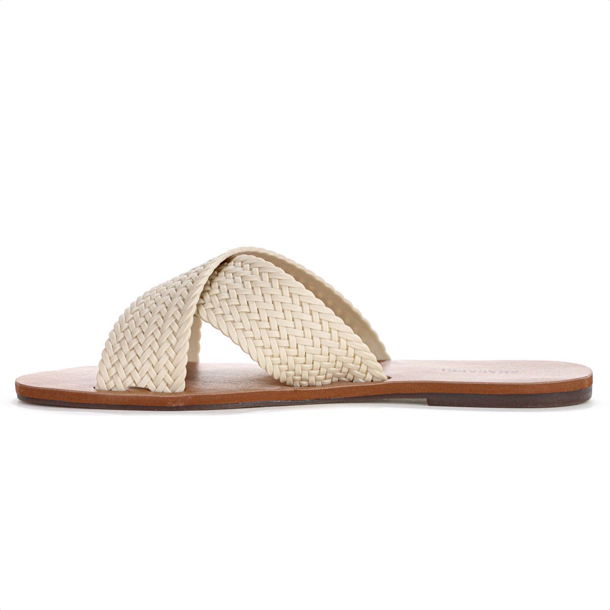 Rasteira Anacapri Tiras Cruzadas Trancada Perola Bege - Feminino Bege 3