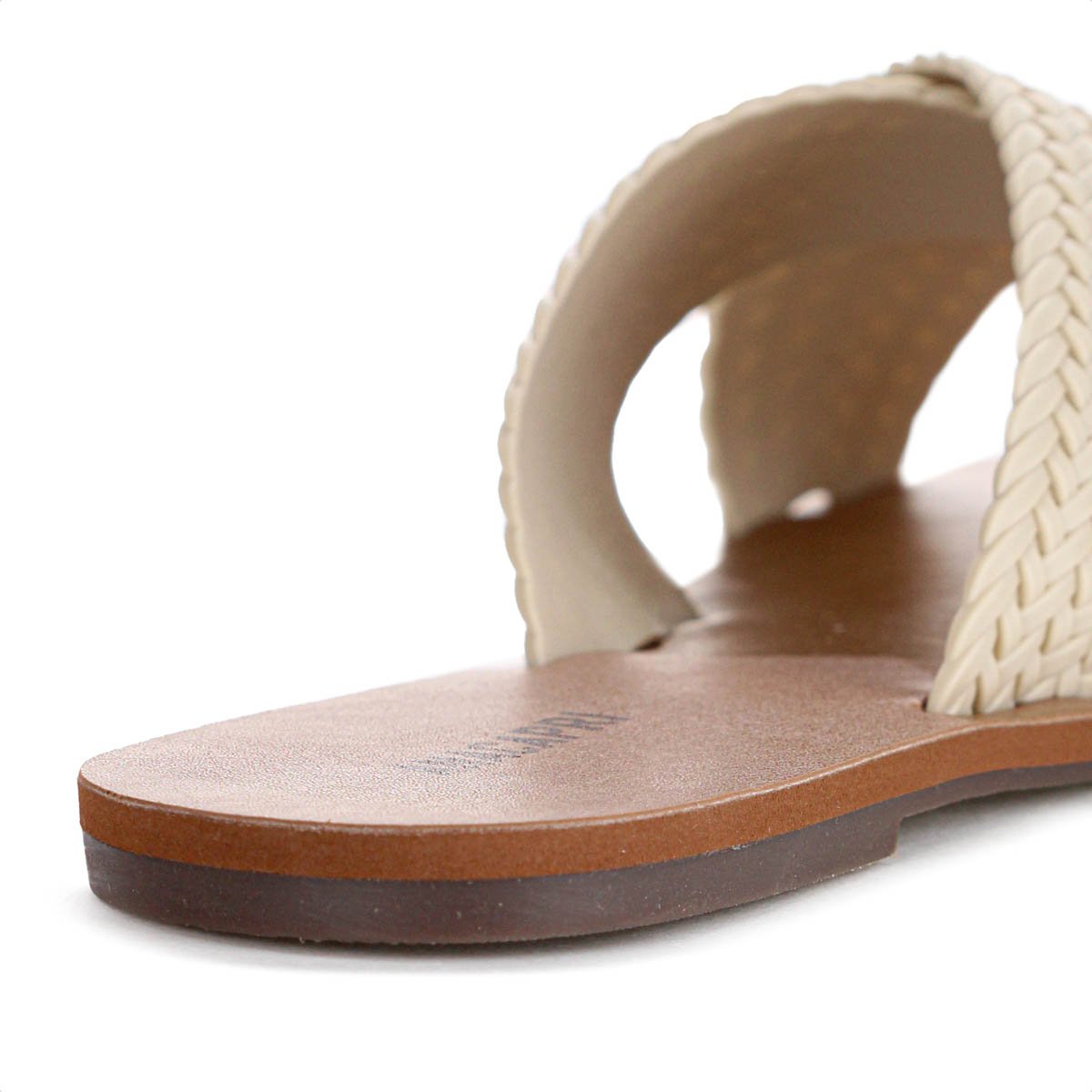 Rasteira Anacapri Tiras Cruzadas Trancada Perola Bege - Feminino Bege 9