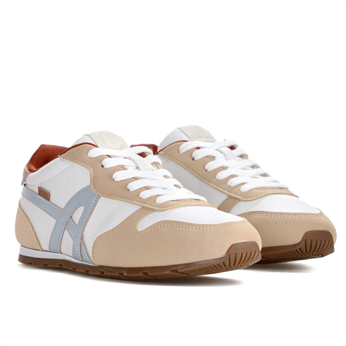 Tenis Anacapri Lola Branco Bege e Azul - Feminino Branco/Bege/Azul 3