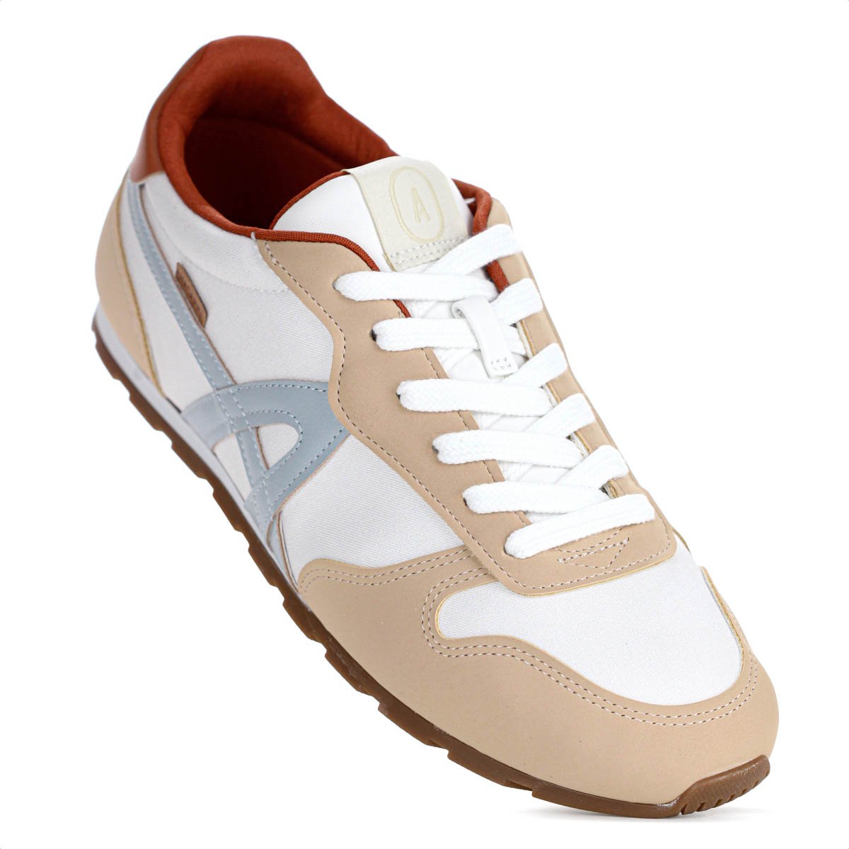 Tenis Anacapri Lola Branco Bege e Azul - Feminino Branco/Bege/Azul 5