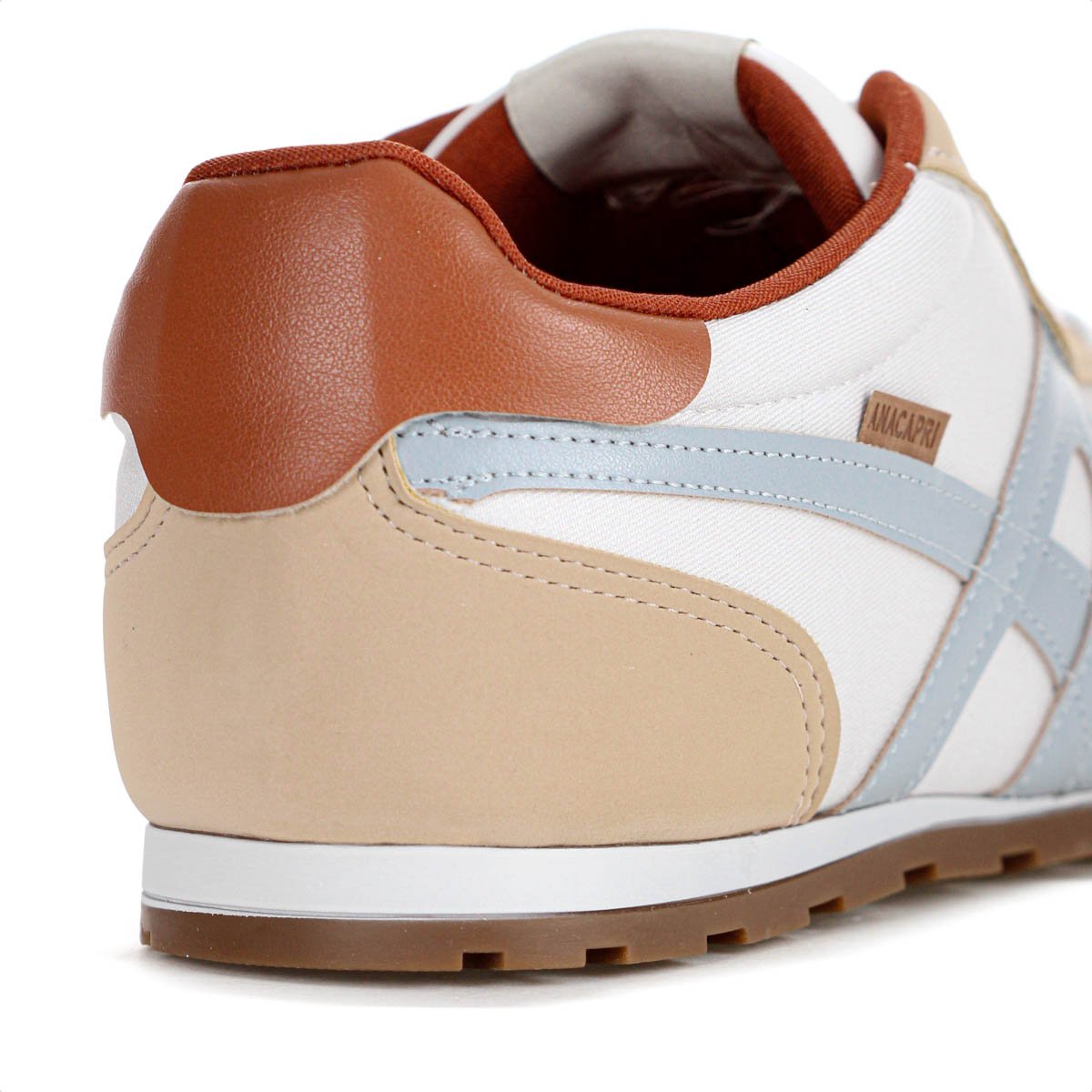 Tenis Anacapri Lola Branco Bege e Azul - Feminino Branco/Bege/Azul 7