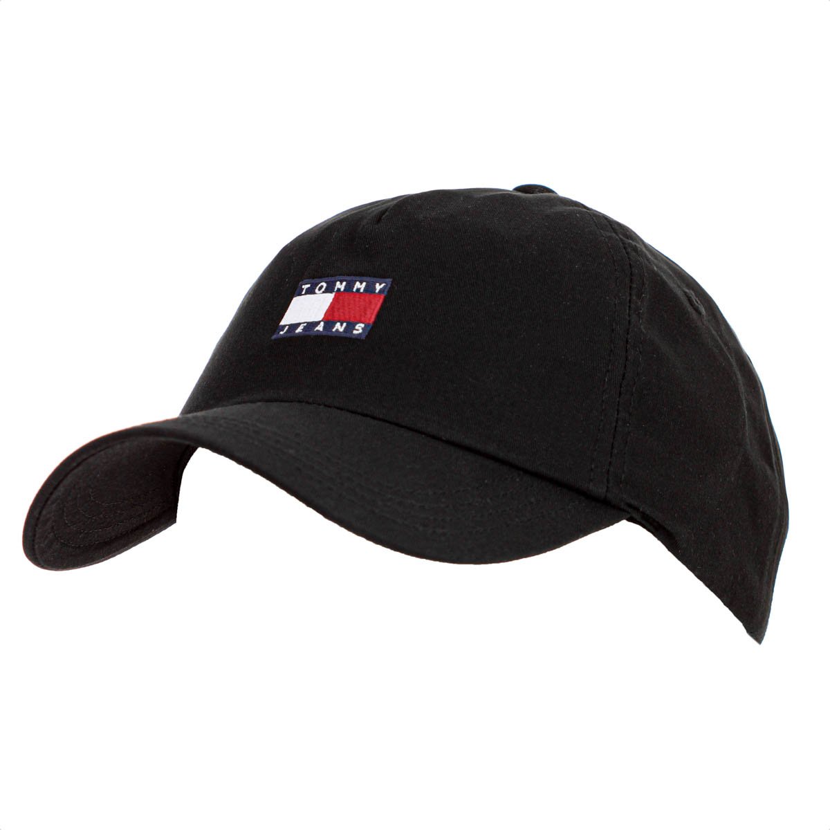 Bone Tommy Heritage Core Aba Curva Preto - Unico