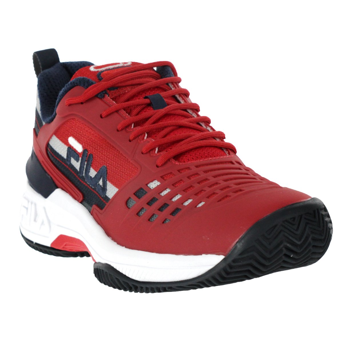 Tenis Fila Axilus Ace 2.0 Clay Vermelho e Marinho - Masculino Vermelho 2