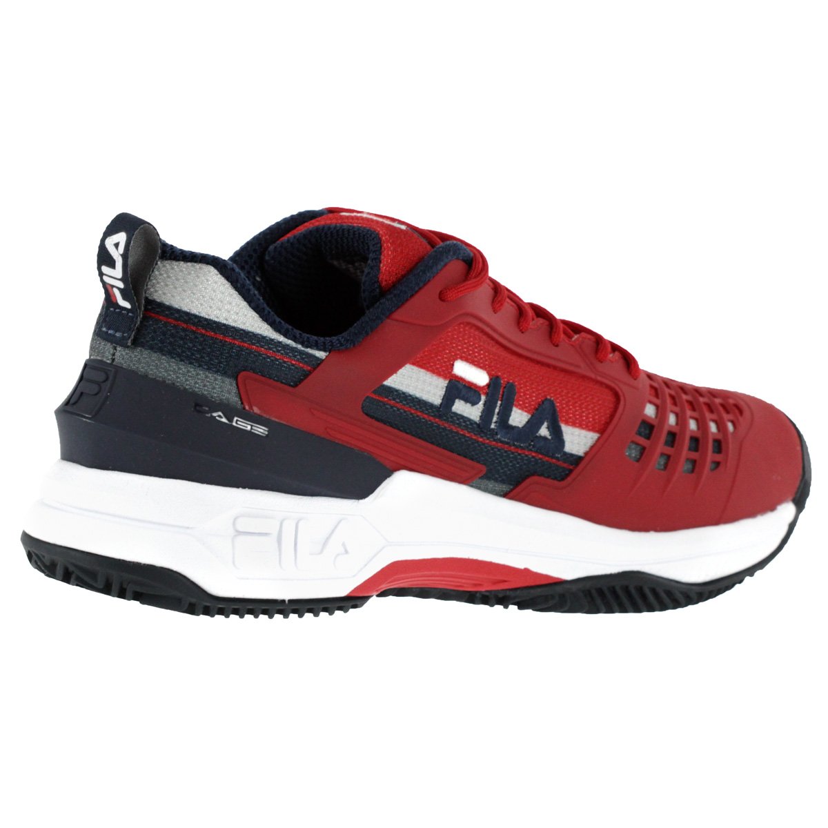 Tenis Fila Axilus Ace 2.0 Clay Vermelho e Marinho - Masculino Vermelho 4