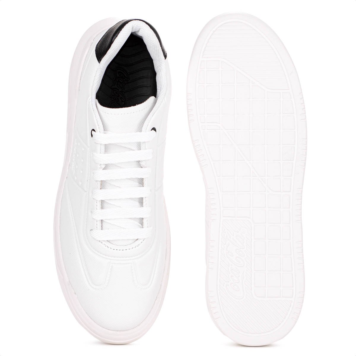 Tenis Coca Cola Soho Sky Branco e Preto - Masculino Branco 4
