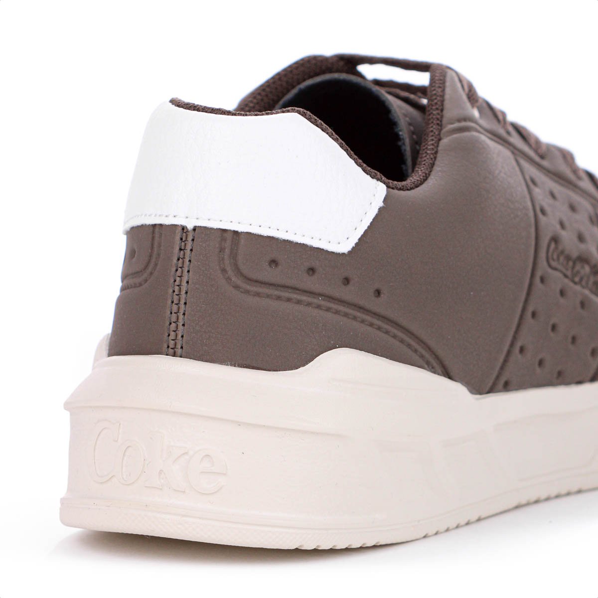 Tenis Coca Cola Soho Sky Marrom e Off White - Masculino Cinza 7