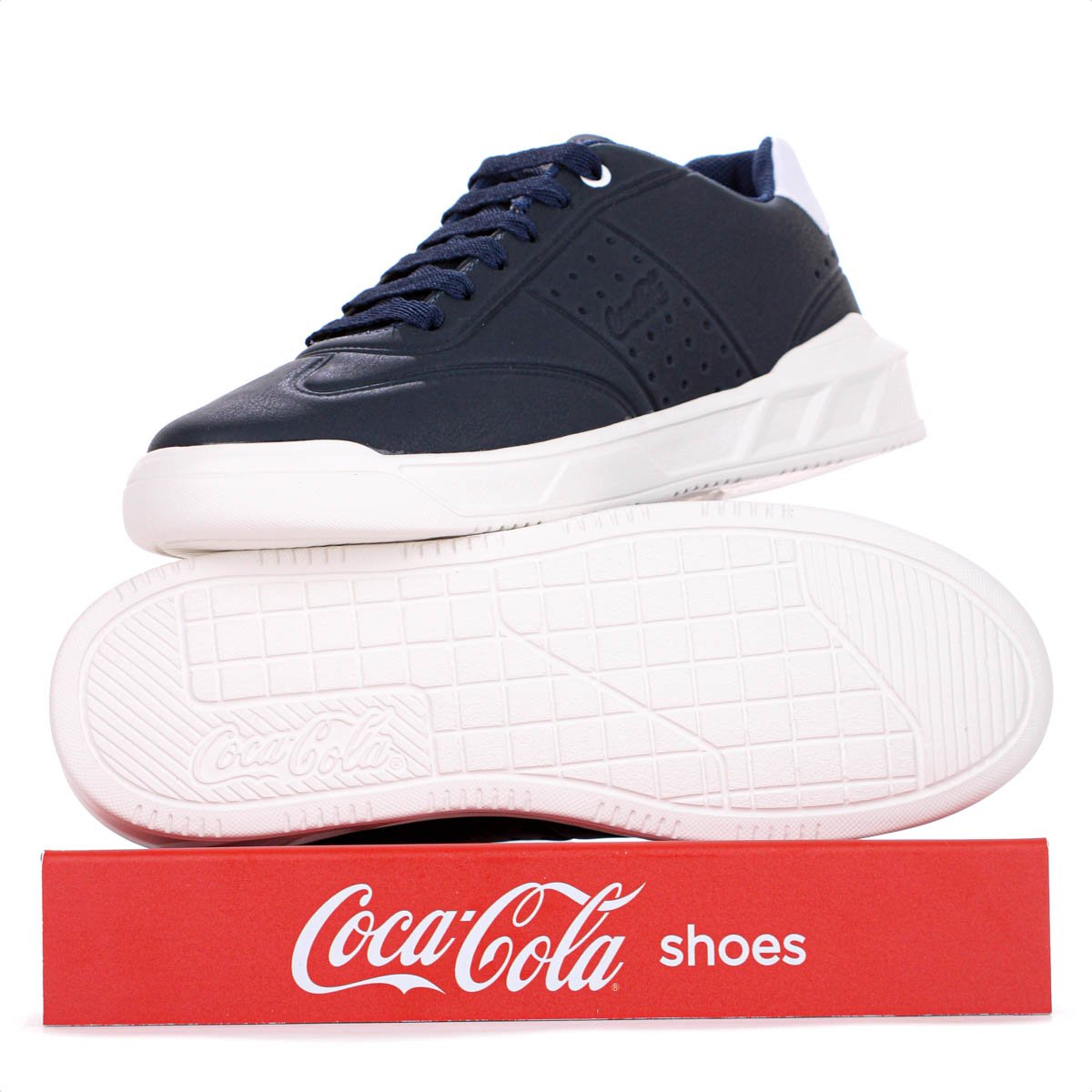 Tenis Coca Cola Soho Sky Azul Escuro e Branco - Masculino Azul Escuro 9