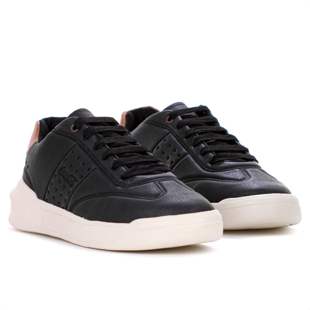 Tenis Coca Cola Soho Sky Preto e Off White - Masculino Preto 3