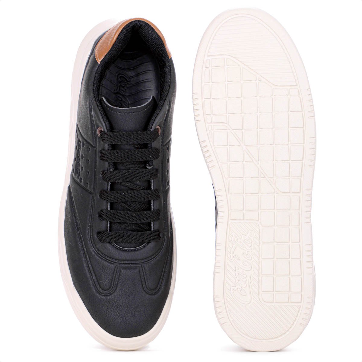 Tenis Coca Cola Soho Sky Preto e Off White - Masculino Preto 4