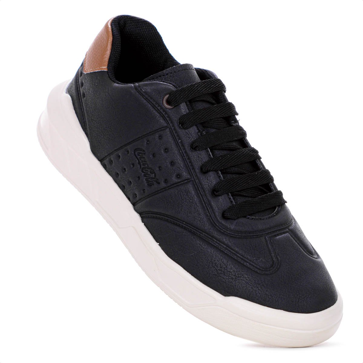 Tenis Coca Cola Soho Sky Preto e Off White - Masculino Preto 5