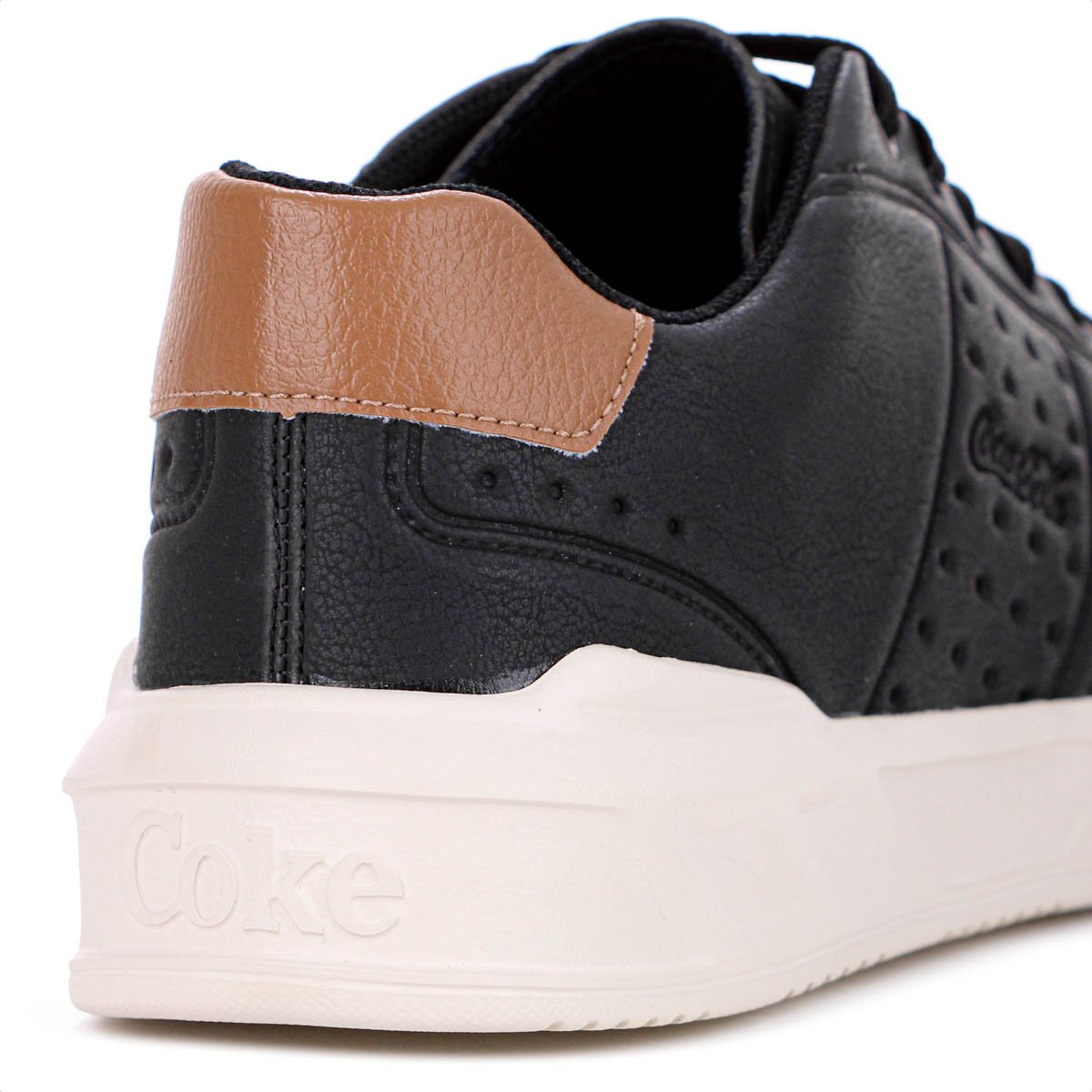 Tenis Coca Cola Soho Sky Preto e Off White - Masculino Preto 7