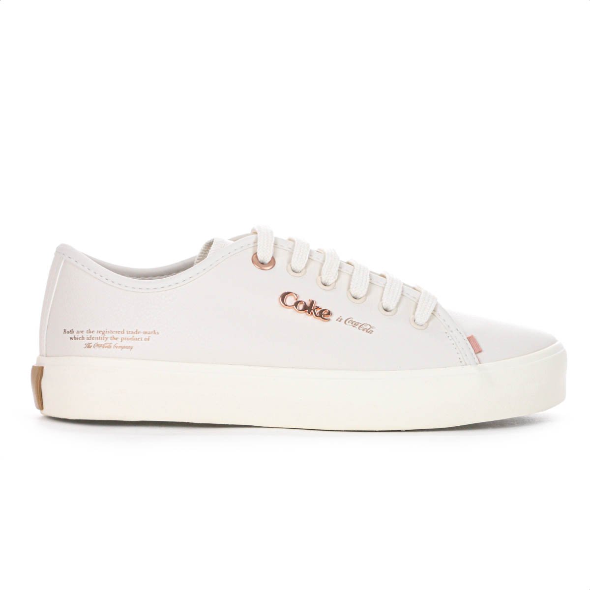 Tenis Coca Cola Key West Town Off White e Rose - Feminino