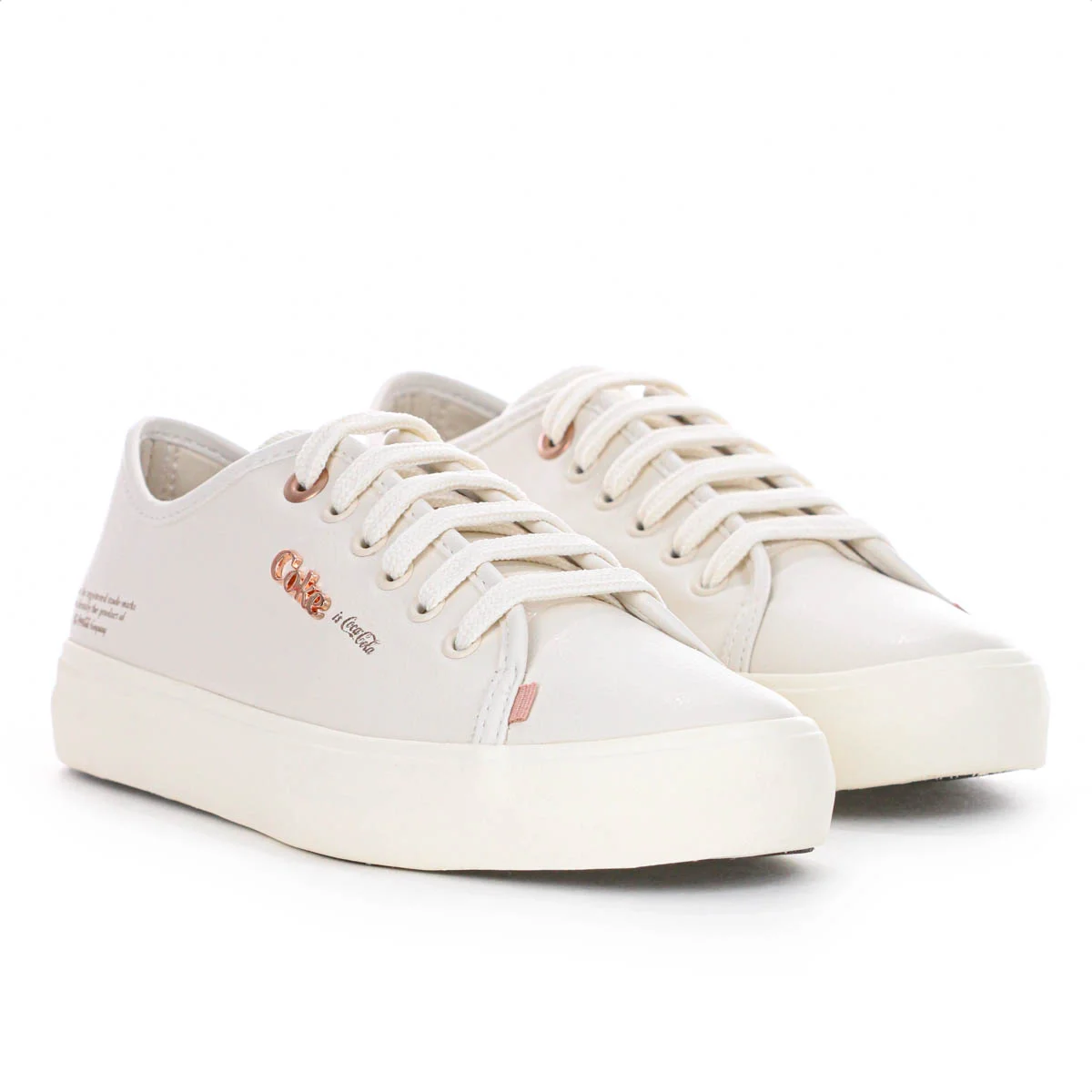 Tenis Coca Cola Key West Town Off White e Rose - Feminino Branco 3